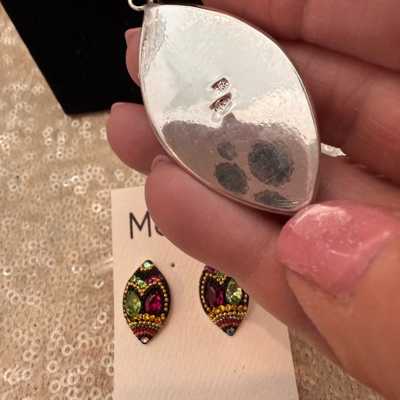 NWT Mosaico Austrian Crystal pendant necklace & earrings 💕💕 new line! 💕💕 - Picture 8 of 12